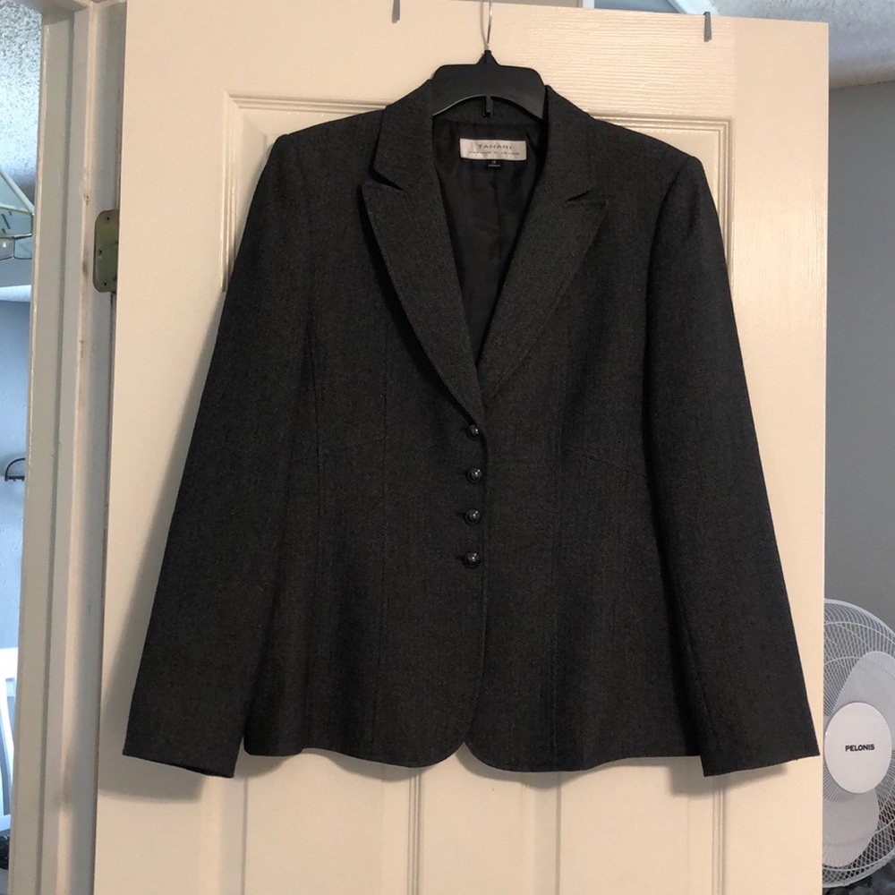 Grey pant suit